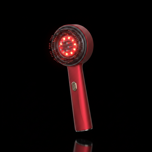 Electric Head Massage Comb With Red Light Therapy